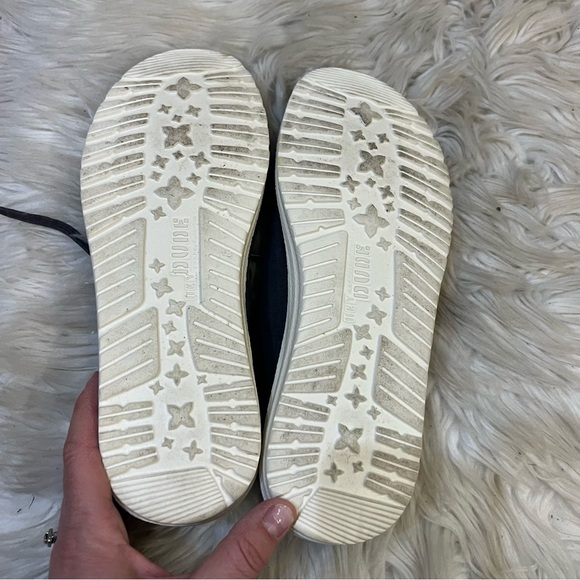 Hey Dude Wendy Chambray Off Black Canvas Lace Up Women’s Size 9 - Picture 6 of 7